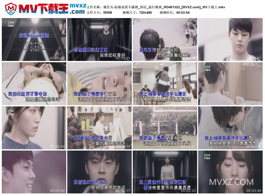 姚若凡-姑娘说我不潇洒_国语_流行歌曲_MD401323
